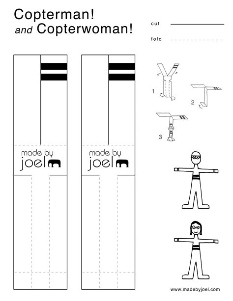 Paper Helicopter Template