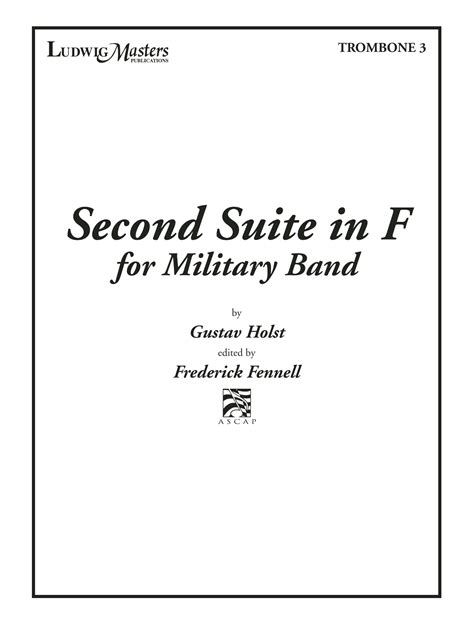 Second Suite in F - Trombone 3 Sheet Music | Gustav Holst | Concert Band