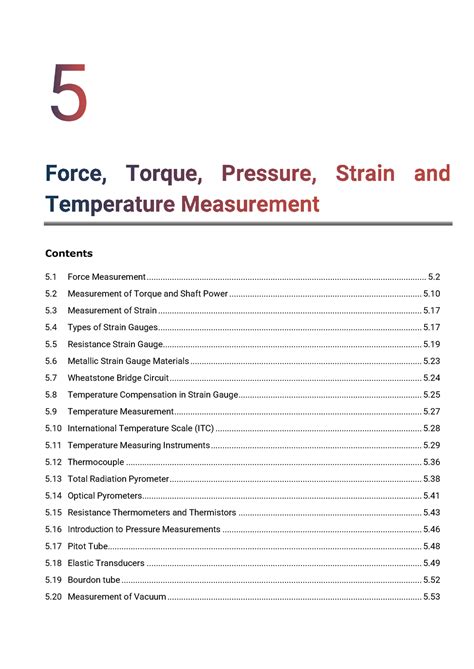 3141901 MMM GTU Study Material Notes Unit-5 - 5 Force Measurement 5 ...