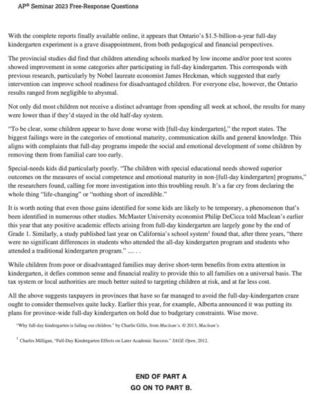 Image result for AP Seminar TMP Example