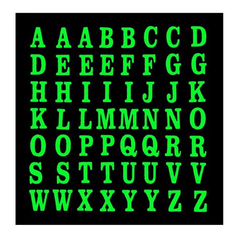 Comet Busters Self-Adhesive Uppercase Glow in The Dark Alphabet ...