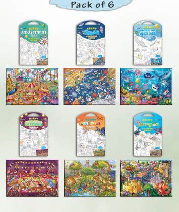 GIANT CIRCUS COLOURING Charts, GIANT DINOSAUR COLOURING Charts, GIANT ...