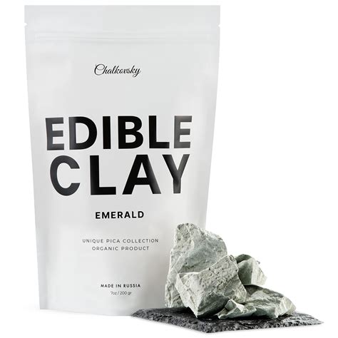Chalkovsky Emerald Edible Clay Crispy Clay Chunks For Eating Edible ...