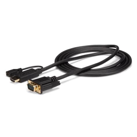 HD2VGAMM10 StarTech.com | StarTech.com 1 port HDMI to VGA Adapter 3 m ...
