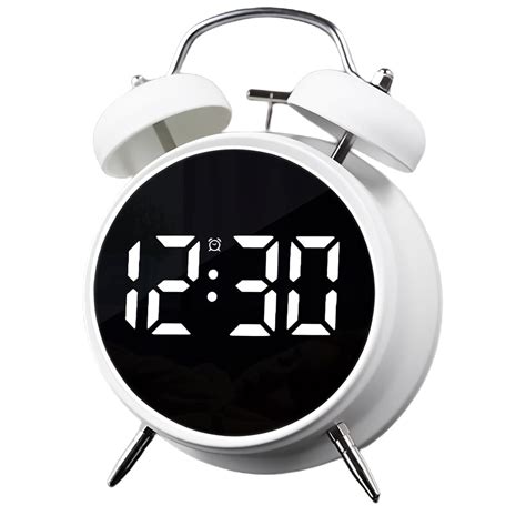 Buy Wakee: Retro LED Alarm Clock with Twin Bells – Extra Loud Battery ...