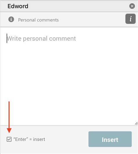 Image result for Inserting Comment Steps