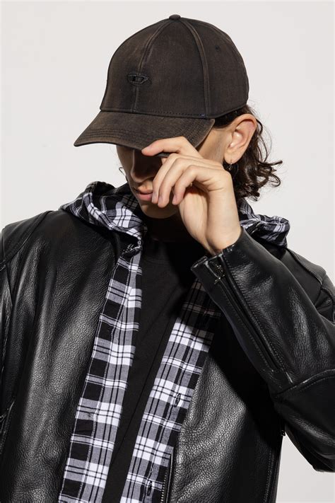 Black ‘C-RUN-WASH’ baseball cap Diesel - Vitkac GB