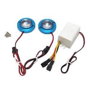 2x Blue Motorcycle High Power LED Decorative Strobe Flash Brake Tail ...
