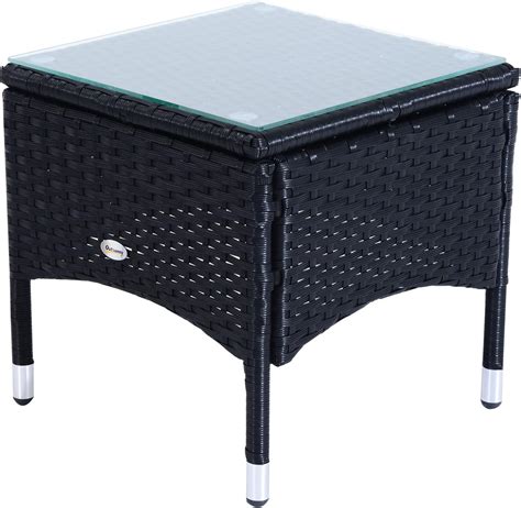 Buy Outsunny 3 Piece Outdoor Furniture Set, 2 Reclining Chaise Lounge ...