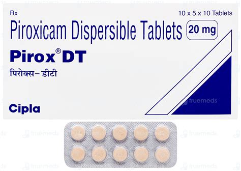 Pirox Dt 20 MG | Order Pirox Dt 20 MG Tablet Online at Truemeds