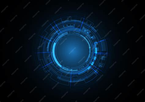 Technology Abstract Future Circle Background Vector 的图像结果