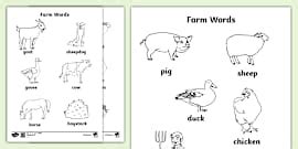 On the Farm Colouring Sheets - Tractor Template - Twinkl