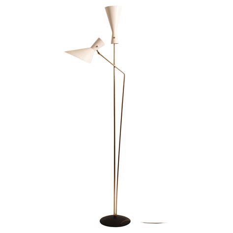 Midcentury Modern Floor Lamp in Brass by Carl Moor for Bag Turgi ...