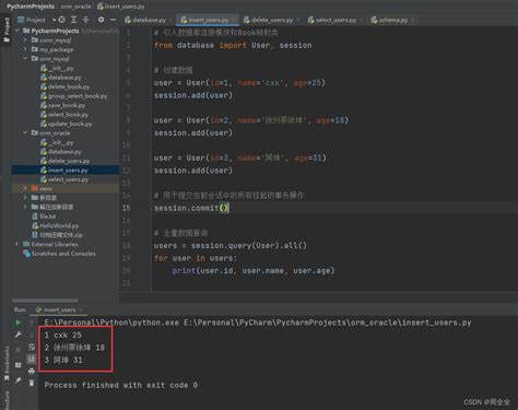 SQLAlchemy Example 的图像结果