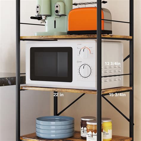 Buy Denkee Kitchen Baker’s Rack with Storage, Industrial 5-Tier ...