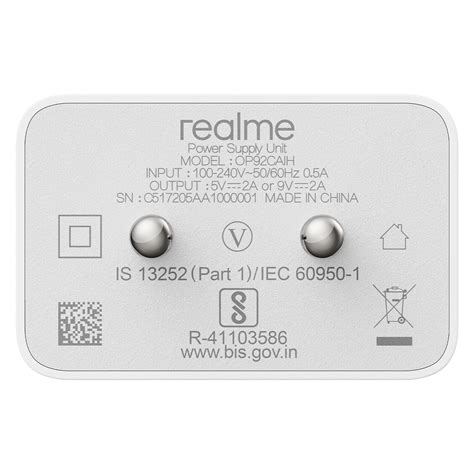 Buy Realme C53 18W Fast Mobile Charger With Type-C Cable White Visit ...