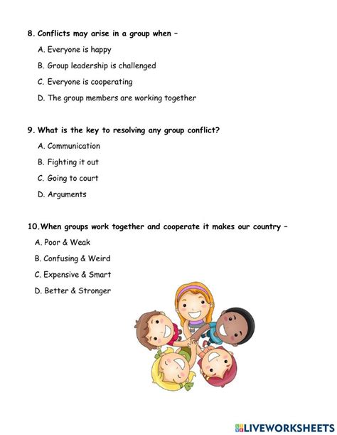 Image result for Working Together Example Question