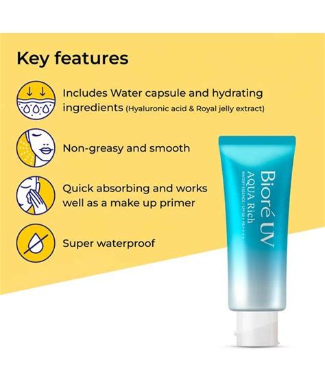 UV Aqua Rich Watery Essence Sunscreen SPF 50+ PA++++ - 15 gm - maccaron