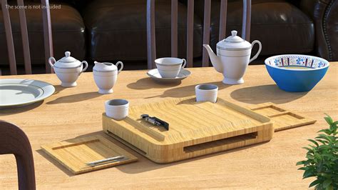Bamboo Charcuterie Boards Set 3D Model $24 - .max .3ds .blend .c4d .fbx ...