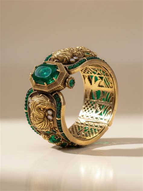 Buy Bengal Tiger Doublette Stones Broad Kada Online - Ishhaara
