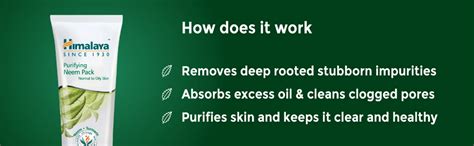 Himalaya Purifying Neem Face Pack 50 gm | With Neem & Turmeric ...