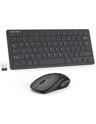TECKNET Wireless Keyboard and Mouse Combo Mini Cordless | AllSurplus ...