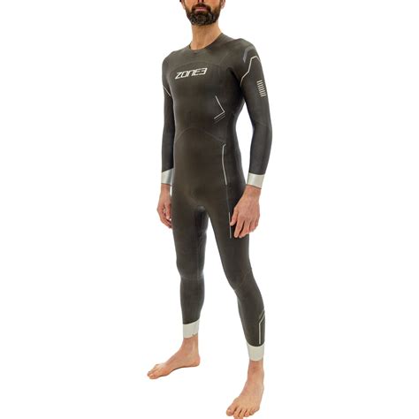 Zone3 Agile Wetsuit Heren - black/silver/gunmetal | BIKE24