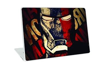 Galaxsia™ Iron Man Laptop Skin Sticker Cover Case Decal Protector Fits ...