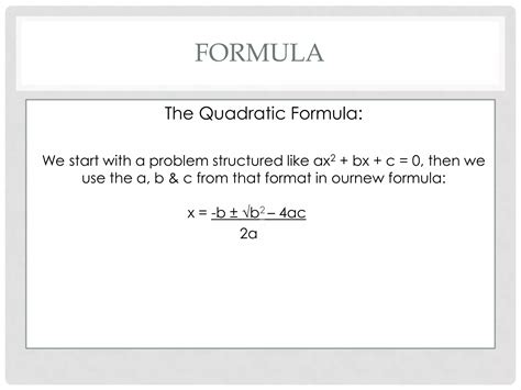 Using Quadratic Formula Non Calculator 的图像结果