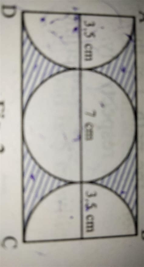 ABCD is a rectangle. The radii of the semicircles drawn on AD and BC ...