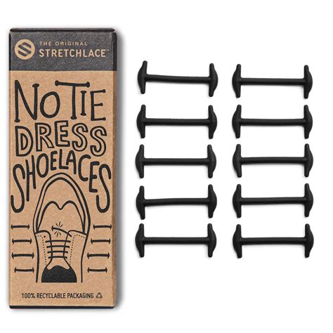THE ORIGINAL STRETCHLACE | No Tie Silicone Dress Shoe Laces | Elastic ...