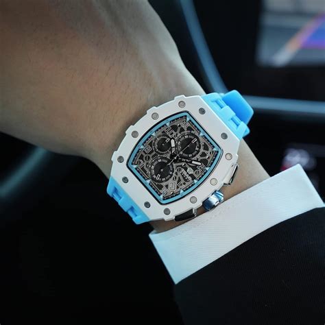 Buy TSAR BOMBA Mens Watch Watches Men tonneau Luxury Wristwatch 50M ...