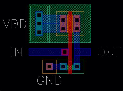 Image result for CMOS Inverter Layout Using FinFET