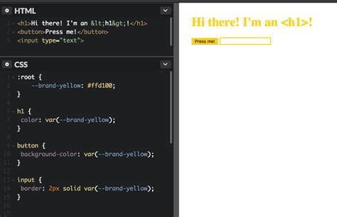 Image result for How to Create Var in CSS HTML Java SC