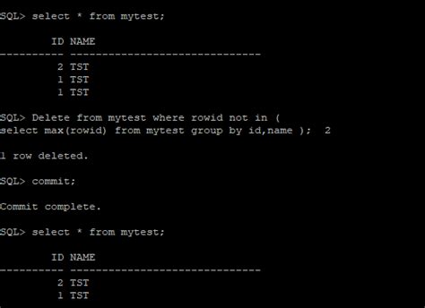 How to Delete Duplicate Records in Oracle 的图像结果
