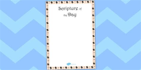 Scripture of the Day Editable Poster (teacher made)