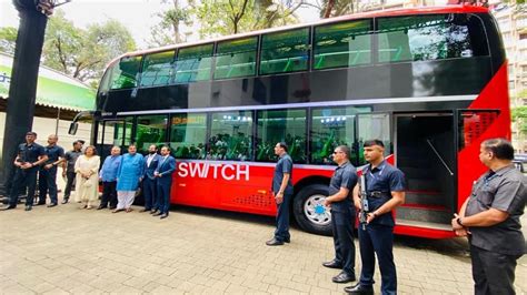 India's first electric double-decker AC bus Switch EiV22 unveiled for ...