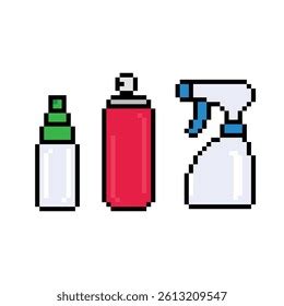 Spray Tool Icon Pixel Art Stock Vector (Royalty Free) 2613209547 ...