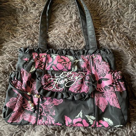 vintage ed hardy tote purse *repop* Perfect... - Depop