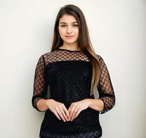 Mithusa Party Self Design Women Black Top - Buy Mithusa Party Self ...