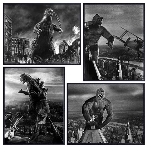 Buy Godzilla - King Kong - Godzilla Vs Kong - Vintage Horror Movie Set ...