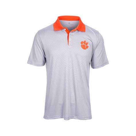 Men's Clemson University Short Sleeve Tuck Polo Shirt