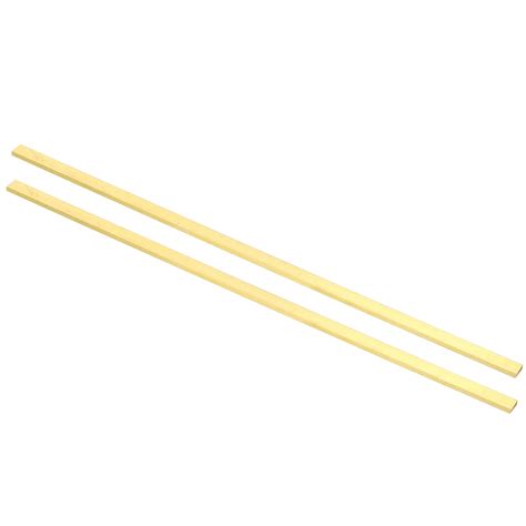 1/8x1/3x12" H59 Brass Flat Bar, 2 Pcs Solid Flat Mill Stock, Brass ...