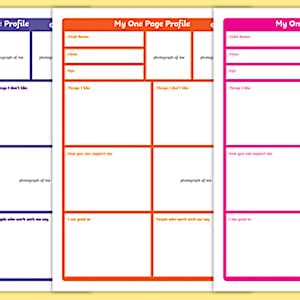 One-Page Profile Template | Printable Student Profile
