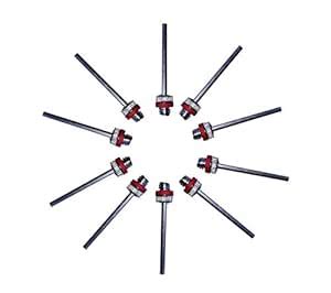 ShreNik Inflating Pump Needle Pack of 10 Steel Pin for Football ...