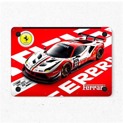 Ferrari Racing Car Laptop Skin for MacBook | Buy Online Now – SkinsLegend