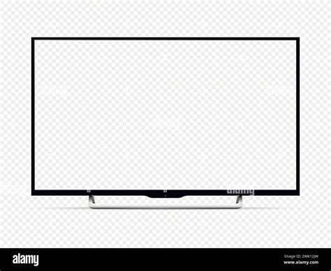Modern 4K oled tv with transparent screen isolated on transparent ...