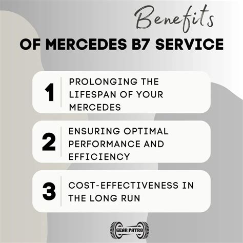 Mercedes B7 Service [What Is Included & Checklist, Cost]