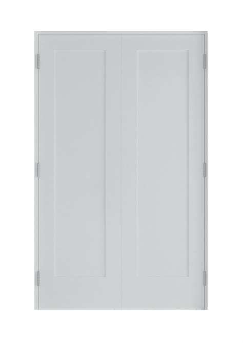 RESO 56 in. x 80 in. Solid Core Primed Composite Double Prehung French Door with Catch ball Oil ...