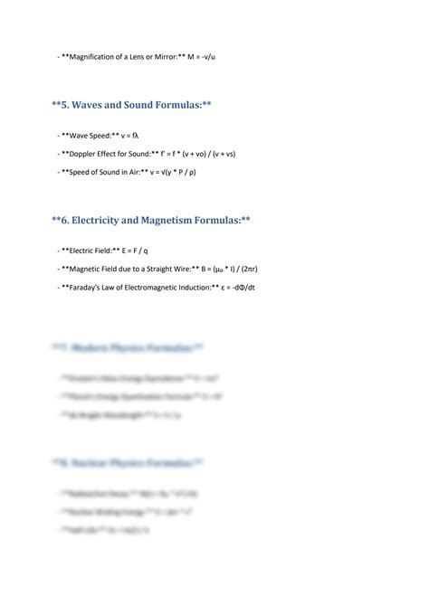 Beginner Physics Formulas 的图像结果